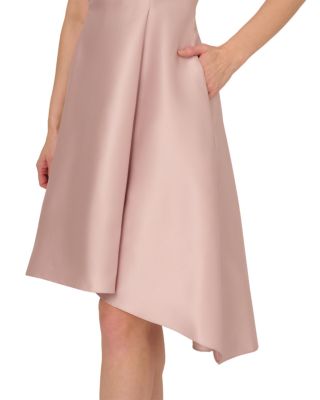 Pearl Halter Collar Mikado Dress