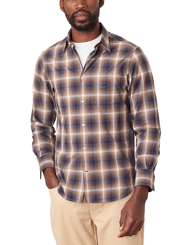 Officine Generale Benoit Long Sleeve Button Front Shirt