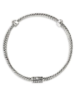 Sterling Silver Diamond Icon Link Bracelet