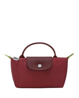 バッグ・カバンその他 Longchamp Pomegranate-coloured S Le Pliage Green Bag Le Pliage Green S Handbag Pomegranate - Recycled canvas