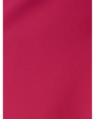 Stretch Crepe Asymmetric Midi Dress