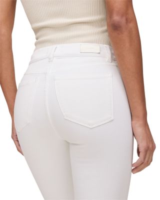 Mara Straight Mid Rise Instasculpt™ Ankle Jeans in White