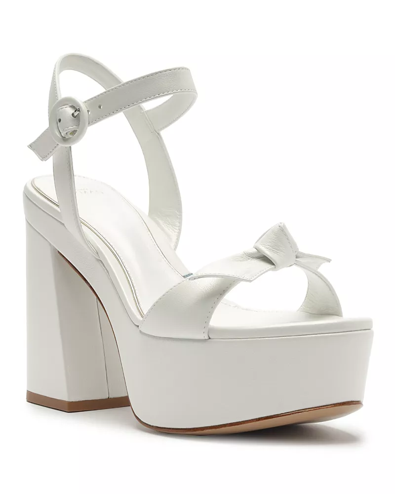 Alexandre Birman Women's Clarita Flare Platform Bridal Sandals