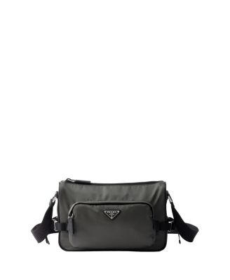 Medium Re-Nylon and Saffiano Leather Shoulder Bag