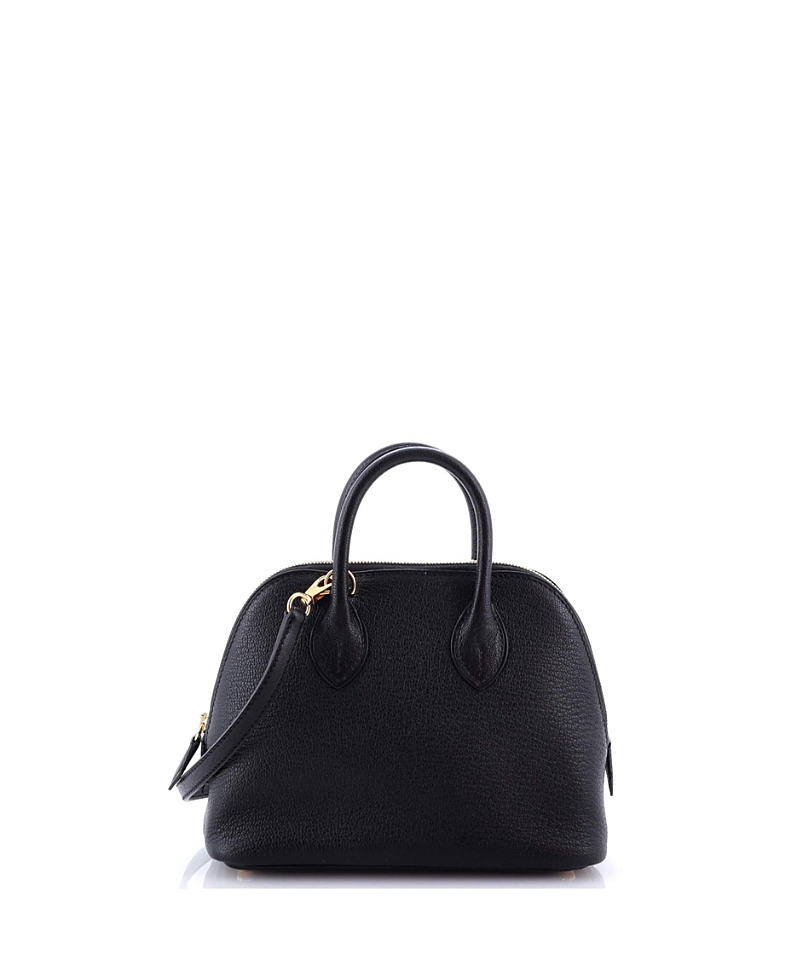 Pre-owned Pre-owned Hermes Hermes Mini Bolide 1923 Bag Chevre Mysore In Black