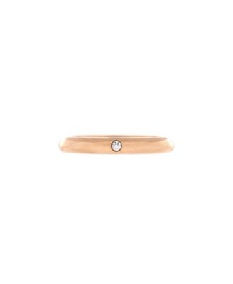 Pre-Owned Cartier - 2.6mm 1895 Wedding Band Ring 18K Rose Gold with Diamond
