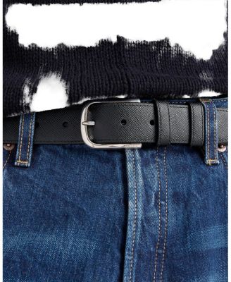 Saffiano Leather Belt