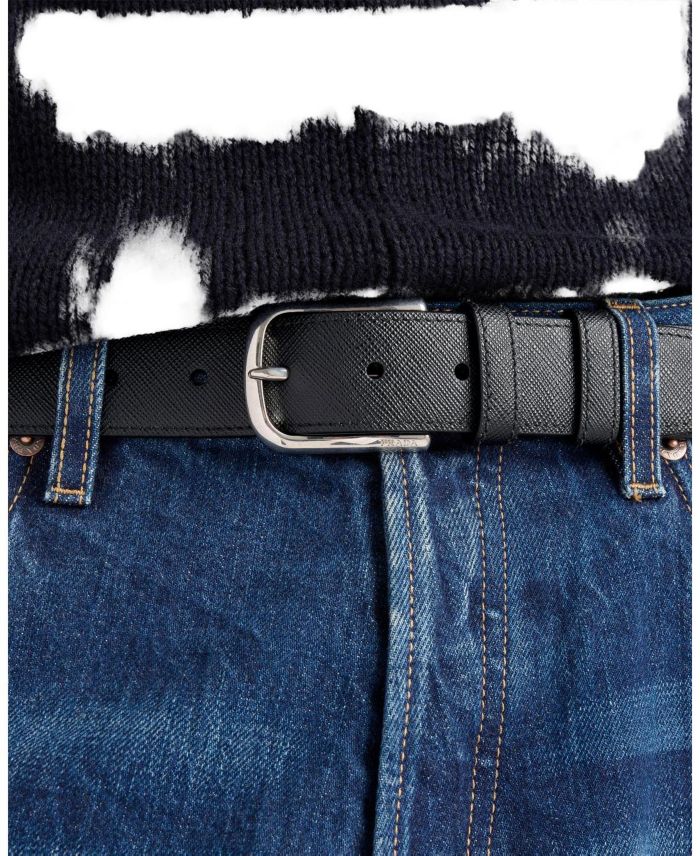 Saffiano Leather Belt