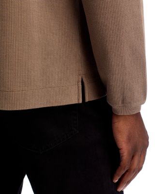 Cotton Waffle Textured Long Sleeve Tee