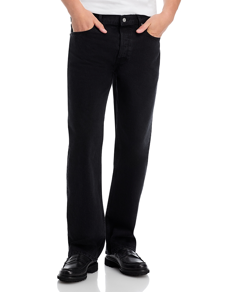 Frame Relaxed Fit Jeans In Rewind Black In Black