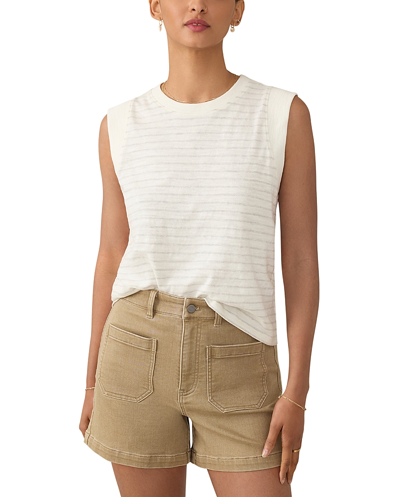 Faherty Slub Muscle Tank Top