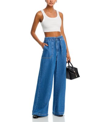 Rumi High Rise Wide Leg Jeans in Nimes