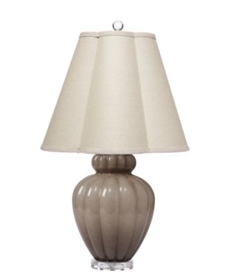 Jamie Young - Agnes Blown Glass Table Lamp with Linen Scalloped Shade