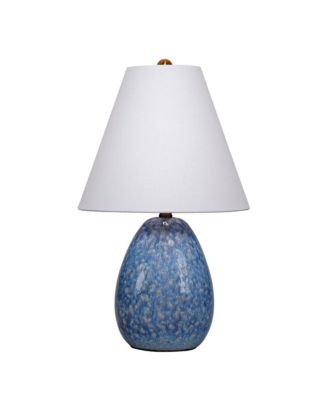  Raindrop Ceramic Table Lamp with Linen Shade