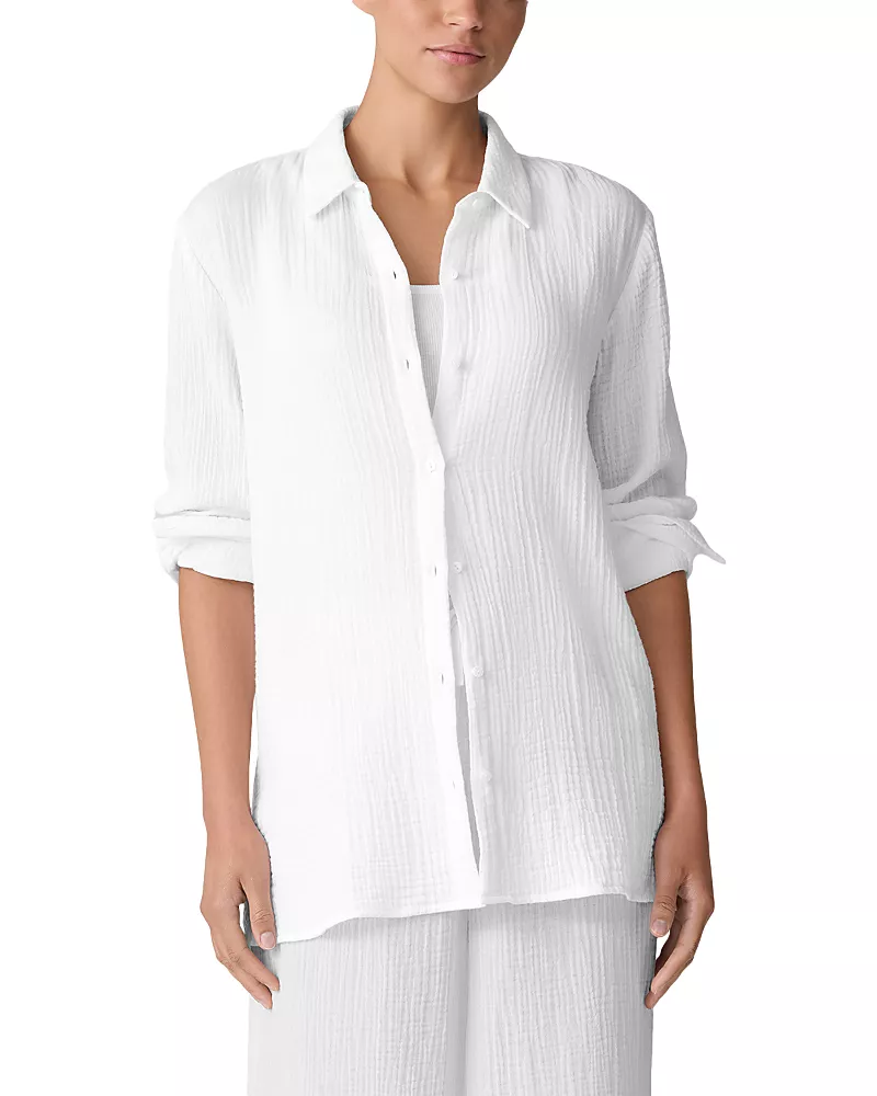Eileen Fisher Classic Collar Easy Shirt