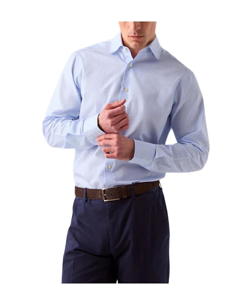 Robert Talbott Reynolds Stripe Twill Shirt in Contemporary Fit
