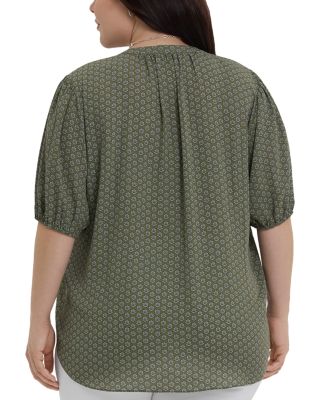 Short Puff Sleeve Popover Top