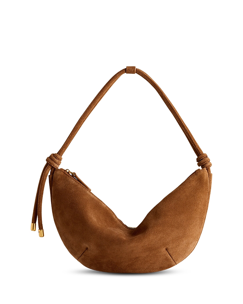 Madewell Suede Bolo Shoulder Bag In Brown