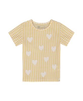 Deux par Deux - Girls' Crinkle Top with Applique - Big Kid