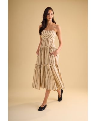 Square Neck Tiered Dress