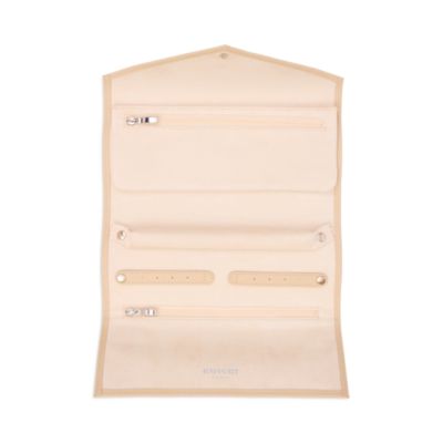 Victoria Leather Jewelry Roll