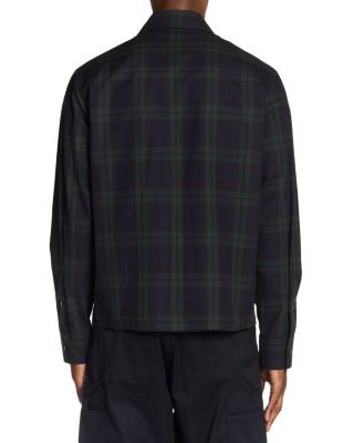 Plaid Zip Front Jacket