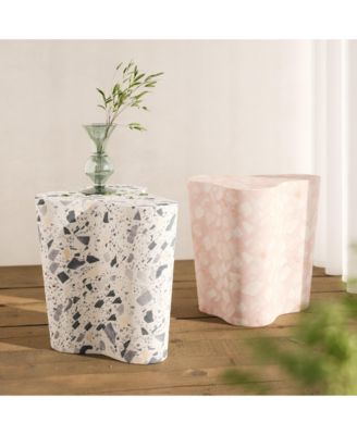 Slab Terrazzo Side Table