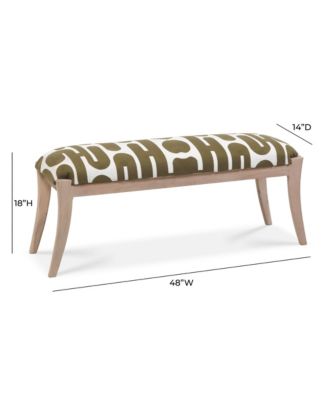 Arielle Embroidered Bench