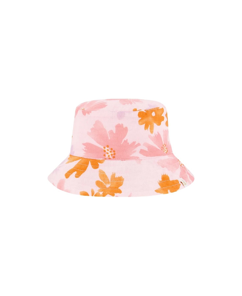 Deux par Deux Girls' Printed Muslin Bucket Hat - Baby, Little Kid