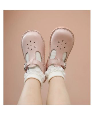 Girls' Joy Classic Leather T-Strap Mary Jane - Toddler, Little Kid, Big Kid