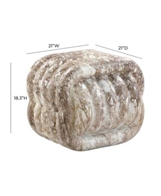 Love Knot Faux Indoor / Outdoor Accent Stool