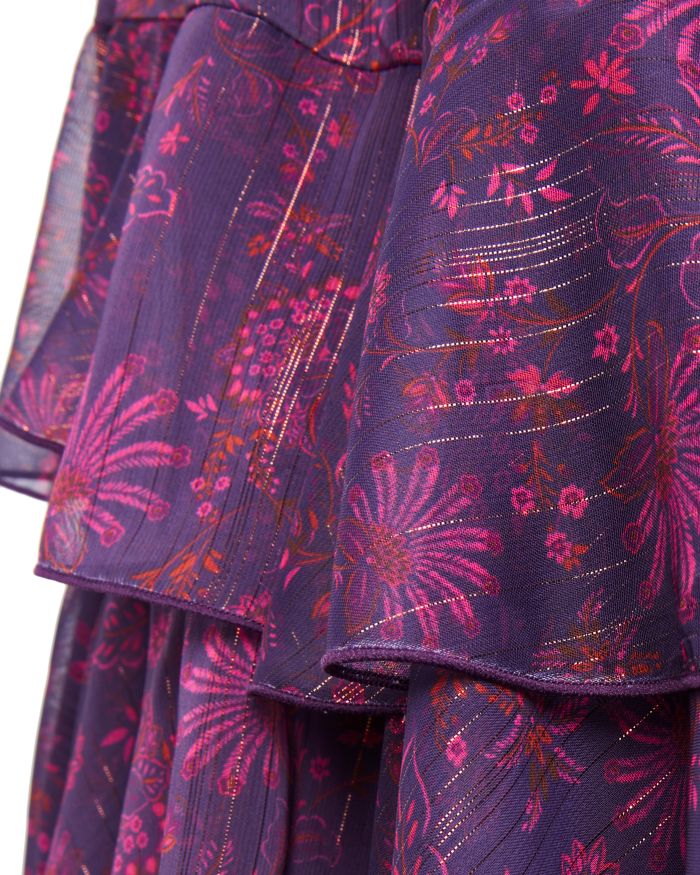 Girls' Paisley Flutter Chiffon Mini Dress, Little Kid, Big Kid - Exclusive