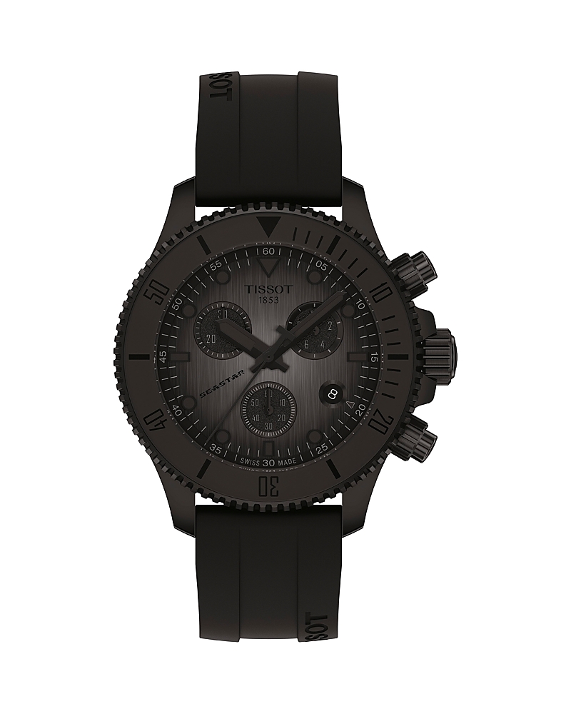 Tissot Seastar 1000 Quartz Chronograph Watch, 38mm In Black