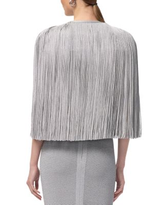 Metallic Fringe Cape