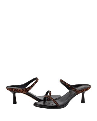 Women's Alondely Calf Hair Kitten Heel Sandals