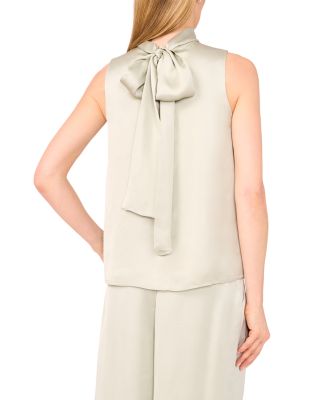 Sleeveless Bow Blouse