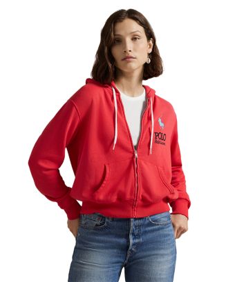 Ralph Lauren Big Pony Lightweight Fleece Zip Hoodie