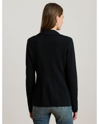 Cotton Blend Sweater Blazer