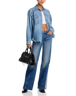 Mid Rise Track Californian Jeans in Viper Blue