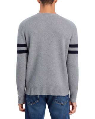 Merino Wool Striped Sleeve Sweater - Exclusive