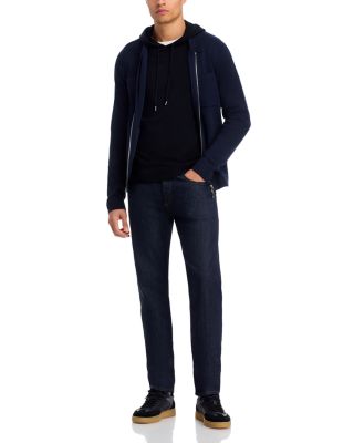 Extra Fine Merino Wool Slim Fit Hooded Sweater - Exclusive