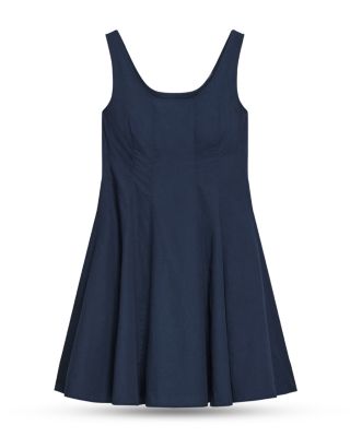 Sleeveless Poplin Mini Dress