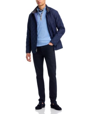 Autumn Crest Suede Trim Quarter Zip Sweater