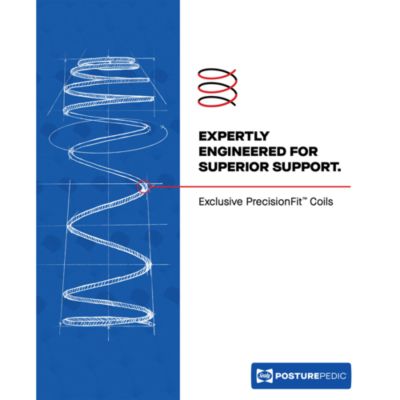 Posturepedic Orlando Firm Tight Top Mattress Set, Queen, Low Profile