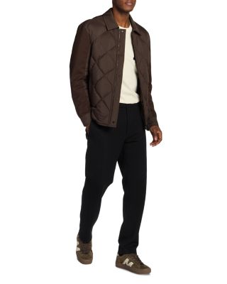Aiguille Quilted Mixed Media Jacket