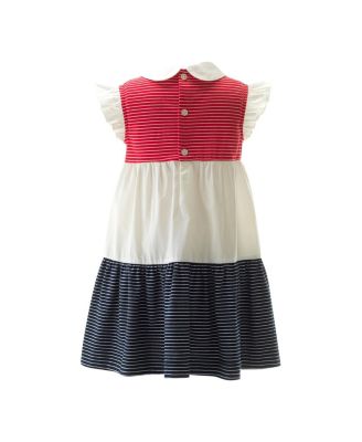 Girls' Stripe Jersey Tiered Dress - Little Kid, Big Kid