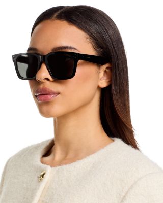 Bold 3 Dots Geometric Sunglasses, 54mm