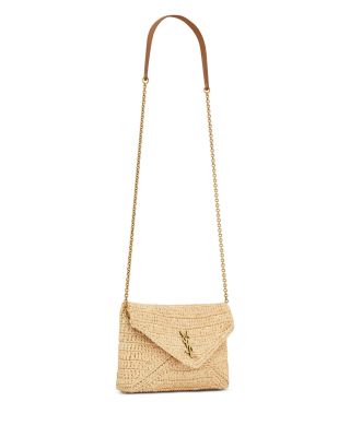 Cassandre Chain Pouch In Raffia