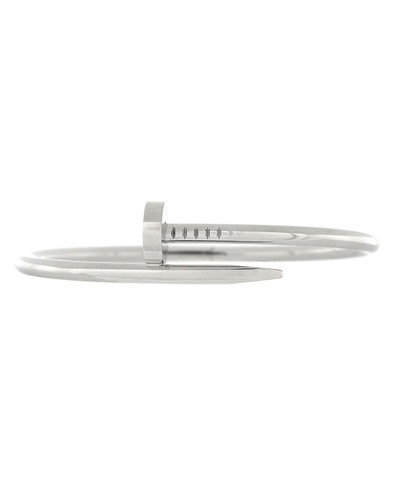 Pre-owned Pre-owned Cartier Cartier Classic Juste Un Clou Bracelet 18k White Gold