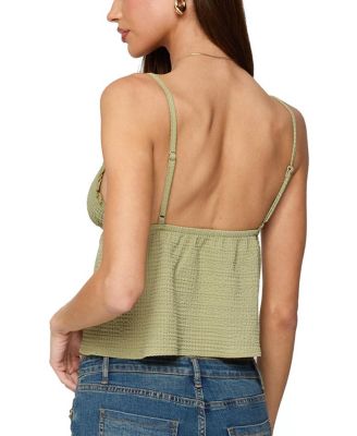Brianne Textured Babydoll Tank Top